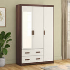 Miller 3 Door Wardrobe With Mirror & Lock