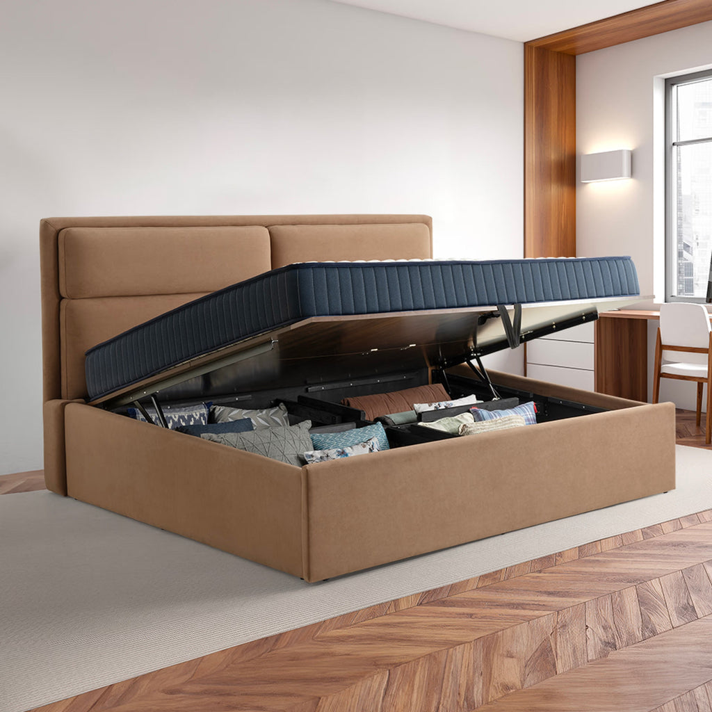 Wakefit Lumelle King Size Hydraulic Storage Upholstered Bed