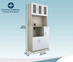 Haven Engineered Wood Kitchen Cabinet  (Finish Color - Melamine Frosty White, Knock Down)